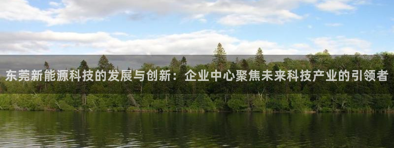 新宝gg主:东莞新能源科技的发展与创新:企业中心聚焦未来科技