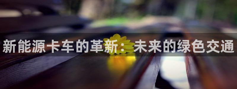 新宝Gg测速地址:新能源卡车的革新:未来的绿色交通